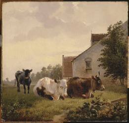 Vaches au pré (anonymous) - Muzeo.com