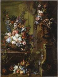 Vase d'or, fleurs et fruits (Jean-Baptiste Belin de...) - Muzeo.com