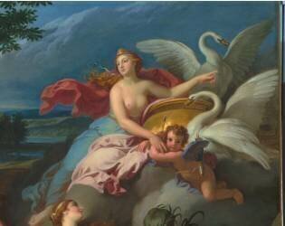 Vénus rappelée par Mars, quitte Adonis pour rejoindre l'Olympe et confie celui-ci à l'Amour (détail) (François Verdier) - Muzeo.com