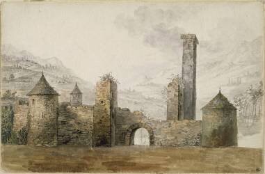 Vieilles murailles (Henri Joseph van Blarenberghe) - Muzeo.com