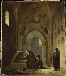Vivant Denon remettant dans leurs tombeaux les restes du Cid et de Chimène (Adolphe Roehn) - Muzeo.com
