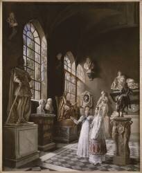 Vue de la Salle du XVIIe siècle du Musée des Monuments Français (Léon Matthieu Cochereau) - Muzeo.com