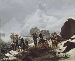 Vue de Susten (Canton d'Uri) en Suisse (Auguste-Xavier Leprince) - Muzeo.com