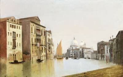 Vue de Venise (Le Grand Canal) (Charles Louis Guigon) - Muzeo.com