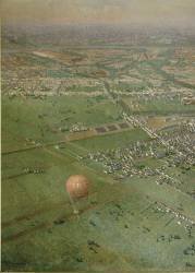 Vue générale de Paris, prise de l'Observatoire, en ballon (Victor Navlet) - Muzeo.com