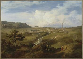 Vue prise au Mexique (Eugenio Landesio) - Muzeo.com