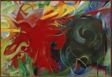 Formes luttant entre elles (Franz Marc) - Muzeo.com
