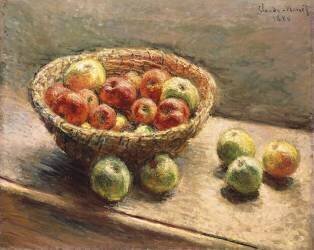 A Bowl of Apples (Claude Monet) - Muzeo.com