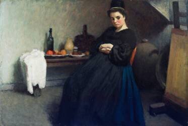 A Breton Interior (Roderic O'Conor) - Muzeo.com
