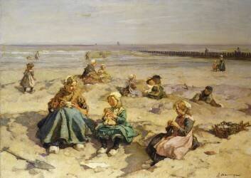 A Day at the Seaside (Johannes Evert Akkeringa) - Muzeo.com