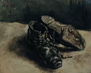 A pair of shoes (Vincent van Gogh) - Muzeo.com