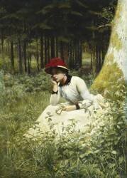 A Pensive Moment (Niels Frederik...) - Muzeo.com