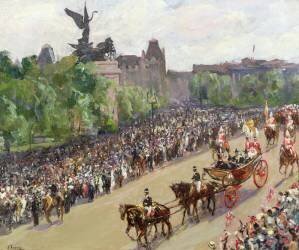 A State Procession (John Lavery) - Muzeo.com