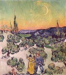 A Walk at Twilight (Vincent van Gogh) - Muzeo.com