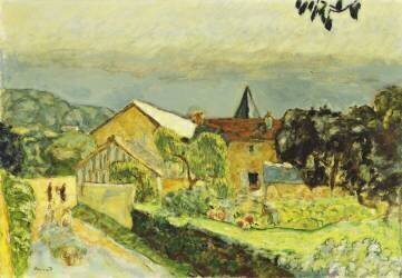 Afternoon Landscape in August (Pierre Bonnard) - Muzeo.com