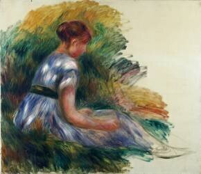 Alice Gamby in the Garden (Auguste Renoir) - Muzeo.com