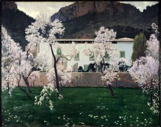 Almond trees in bloom (Santiago Rusiñol) - Muzeo.com