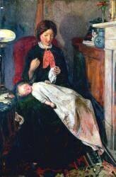 An English Fireside (Ford Madox Brown) - Muzeo.com