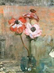 Anemones in a Vase (Piet Mondrian) - Muzeo.com