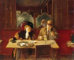 At the Cafe (Jean Béraud) - Muzeo.com