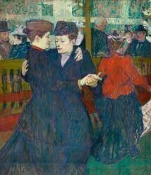 At the Moulin Rouge Two Women Walzing (Henri de Toulouse-Lautrec) - Muzeo.com