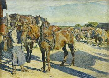 At the Stableyard (Carl Wilhelmson) - Muzeo.com