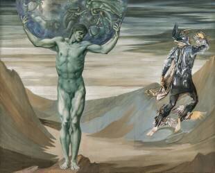 Atlas Turned to Stone (Edward Burne-Jones) - Muzeo.com