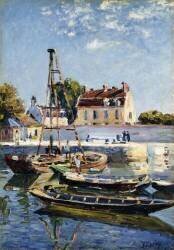 Barges (Alfred Sisley) - Muzeo.com