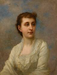 Baronne La Caze, née Jeanne Foucher de Careil (Ernest Hébert) - Muzeo.com