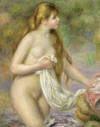 Bather with long hair (Auguste Renoir) - Muzeo.com