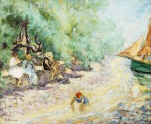 Bathers by the Side of a River (Henri Lebasque) - Muzeo.com