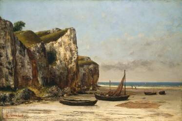 Beach in Normandy (Gustave Courbet) - Muzeo.com