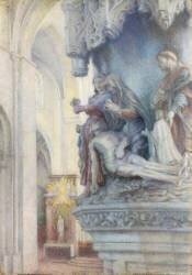 Beauvais, église Saint-Etienne : mise au tombeau (Marthe Roger) - Muzeo.com