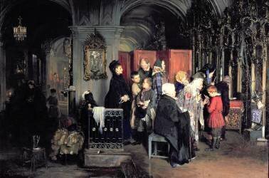 Before the Confession (Aleksei Ivanovich Korzukhin) - Muzeo.com