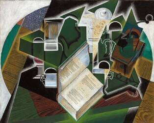 Book, Pipe et Verres (Juan Gris) - Muzeo.com