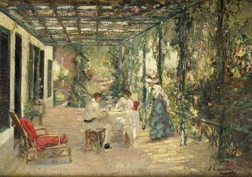 Breakfast on the Terrace (John Lavery) - Muzeo.com