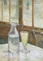 Cafe Table with Absinthe (Vincent van Gogh) - Muzeo.com
