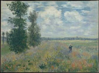 Champs de coquelicots près d'Argenteuil (Claude Monet) - Muzeo.com