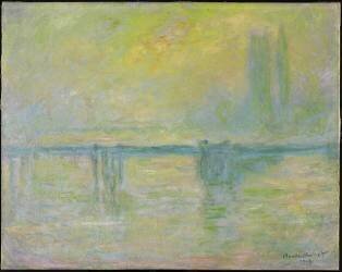Charing Cross Bridge: Fog (Claude Monet) - Muzeo.com