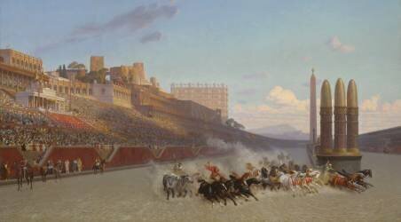 Chariot Race (Jean-Léon Gérôme) - Muzeo.com