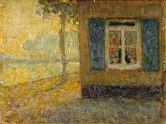 Chemin du canal à Gravelines (Henri Le Sidaner) - Muzeo.com