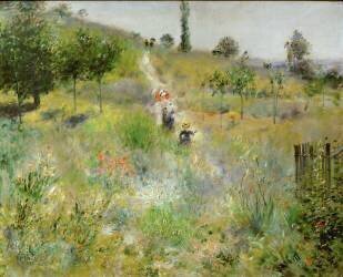 Chemin montant dans les hautes herbes (Auguste Renoir) - Muzeo.com