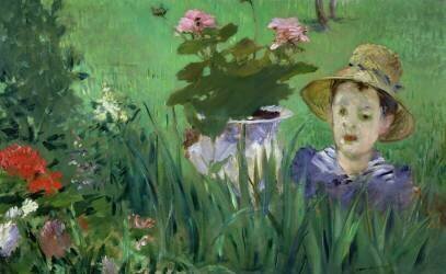 Child in the Flowers (Edouard Manet) - Muzeo.com