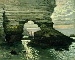 Cliff at Etretat (Claude Monet) - Muzeo.com
