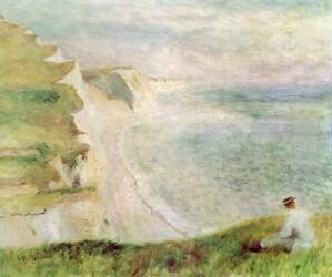 Cliffs at Pourville (Auguste Renoir) - Muzeo.com