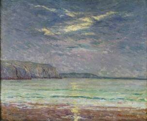 Cliffs with Setting Sun (Maxime Maufra) - Muzeo.com