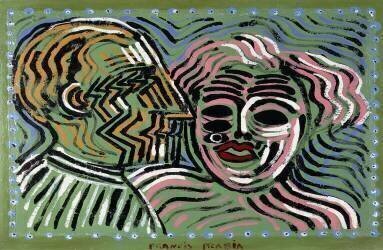 Couple at Marcel Duchamp's Profile, 1924 (Francis Picabia) - Muzeo.com