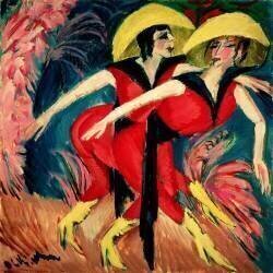 Dancers in Red, 1914 (Ernst Ludwig Kirchner) - Muzeo.com
