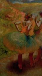 Dancers Wearing Green Skirts (Edgar Degas) - Muzeo.com