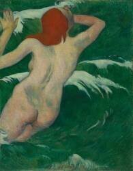 Dans les Vagues (Paul Gauguin) - Muzeo.com